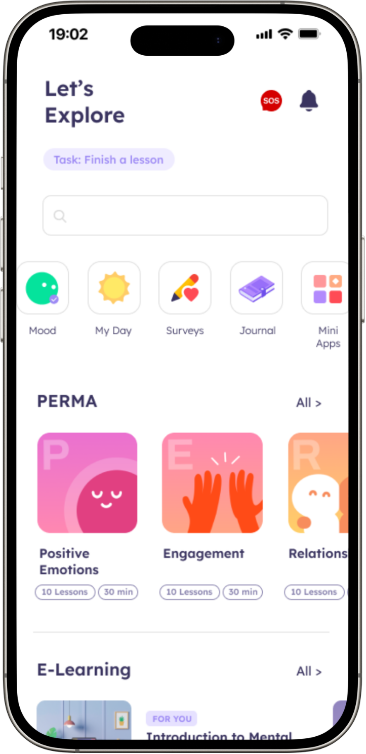 The eve and ai app: wellbeing resources, mental health tips and healthy habits